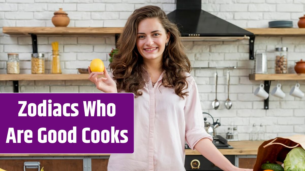 Brunette woman in the kitchen.