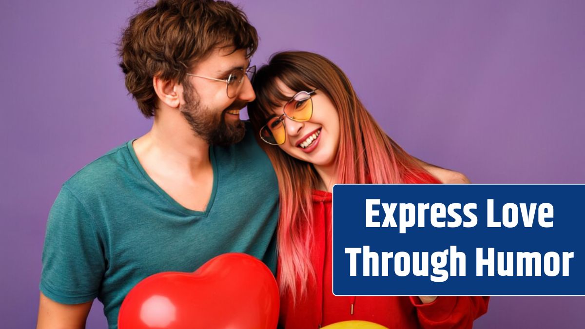 Young lovable hipster couple posing on violet wall, bright trendy casual clothes and glasses, hugs and smiling, friendship and relation goals, holding air balloons, ready for celebration.